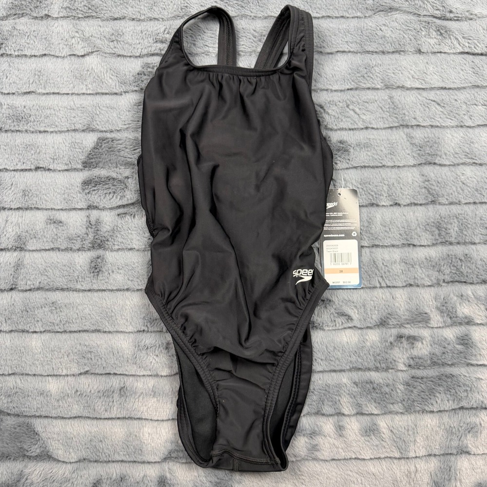 Speedo Pro LT One Piece Swimsuit Team Black 28 Repreve Recycled 8002406001